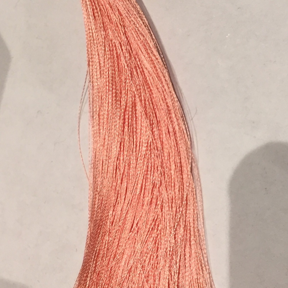 🐻NEW Retro Long Tassel Pink Peach Earrings🐻 - Picture 3 of 3